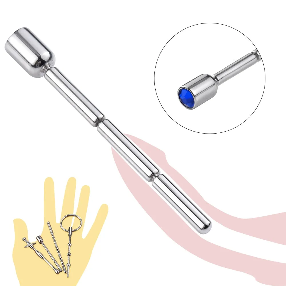 4 Styles Metal Urethral Sounding Men Penis Plug Cum Stopper Sex Toy
