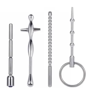 4 Styles Metal Urethral Sounding Men Penis Plug Cum Stopper Sex Toy