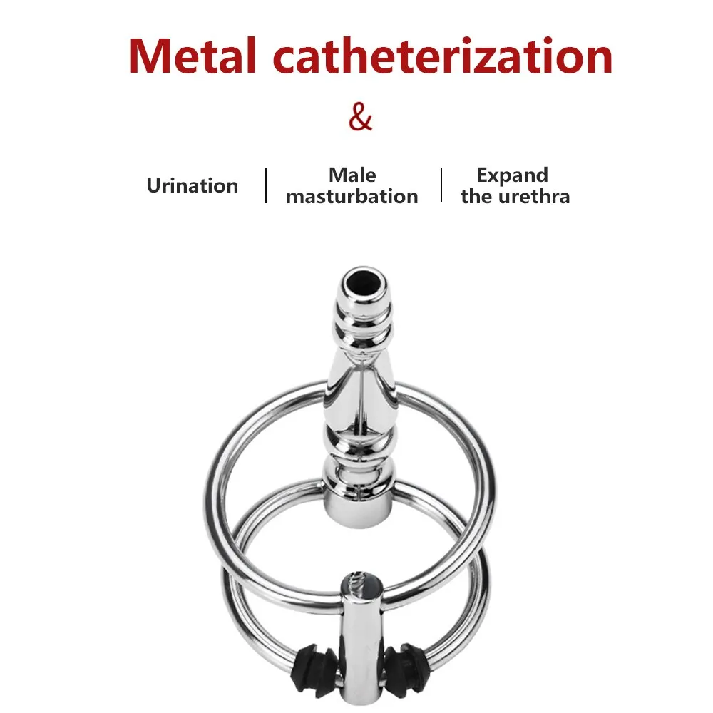 7mm Metal Urethral Sounding Male Sex Toy Penis Plug For Delay Ejaculation