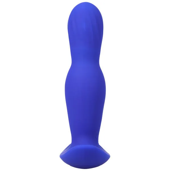 A-Play Expander Vibrating Expanding Anal Plug with Remote - Blue