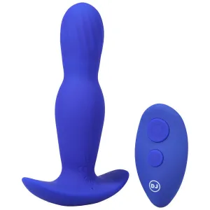A-Play Expander Vibrating Expanding Anal Plug with Remote - Blue