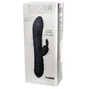 Adrien Lastic Twister Clitoral Sucker & Vibrating Egg - Black