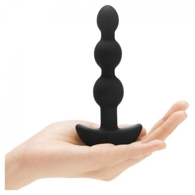 B-Vibe - Triplet Remote Control Rechargeable Anal Beads (Black)