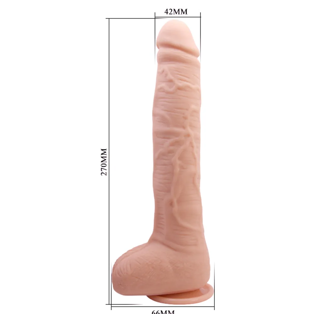 Baile Dick 27cm Realistic Veined Dildo Large 10.6 Flexible Suction Cup Dong