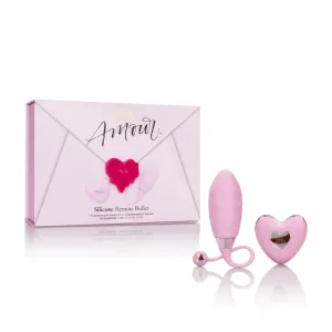 Calexotics - Amour Silicone Remote Egg Bullet Vibrator (Pink)
