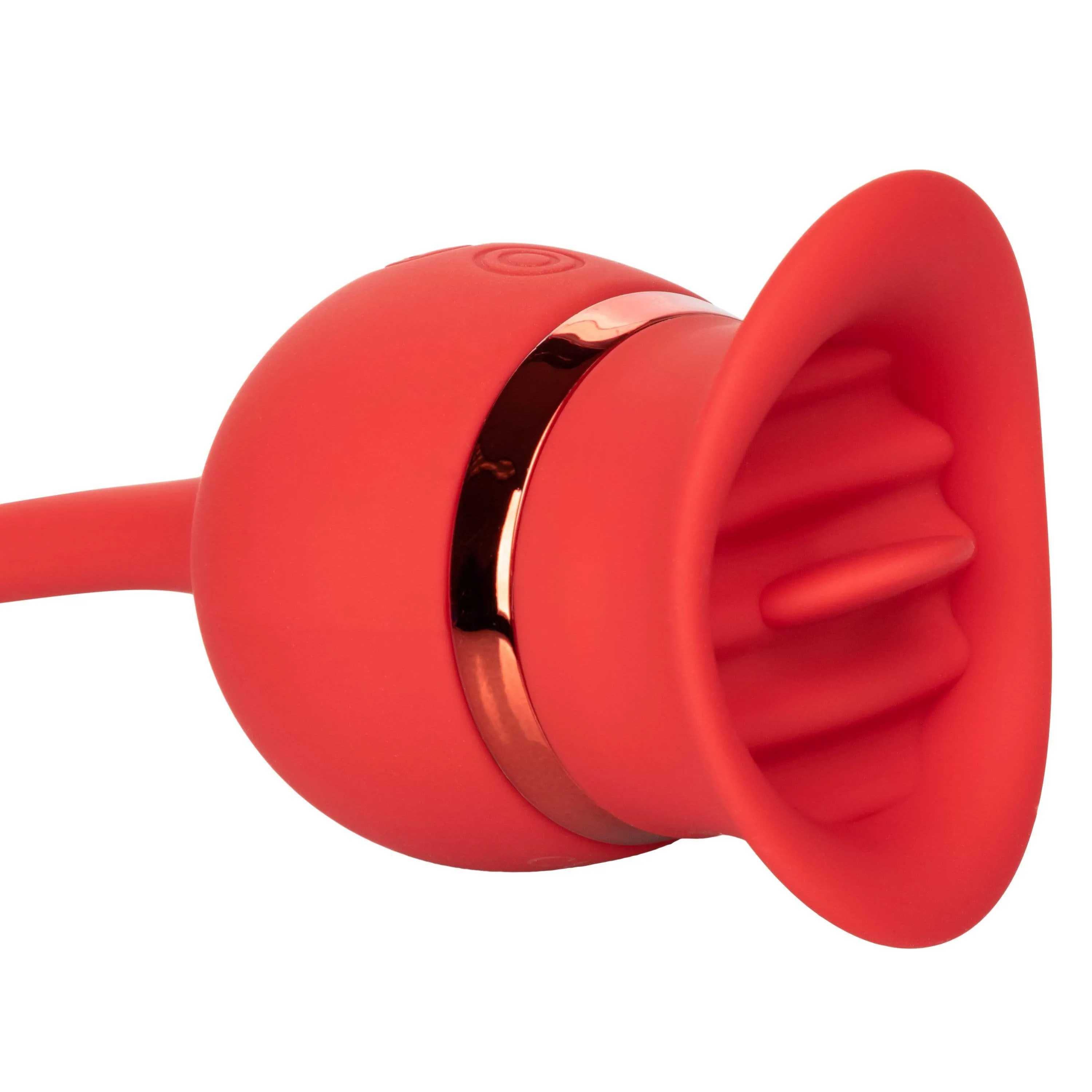 California Exotics - French Kiss Casanova Egg and Clit Massager (Red)