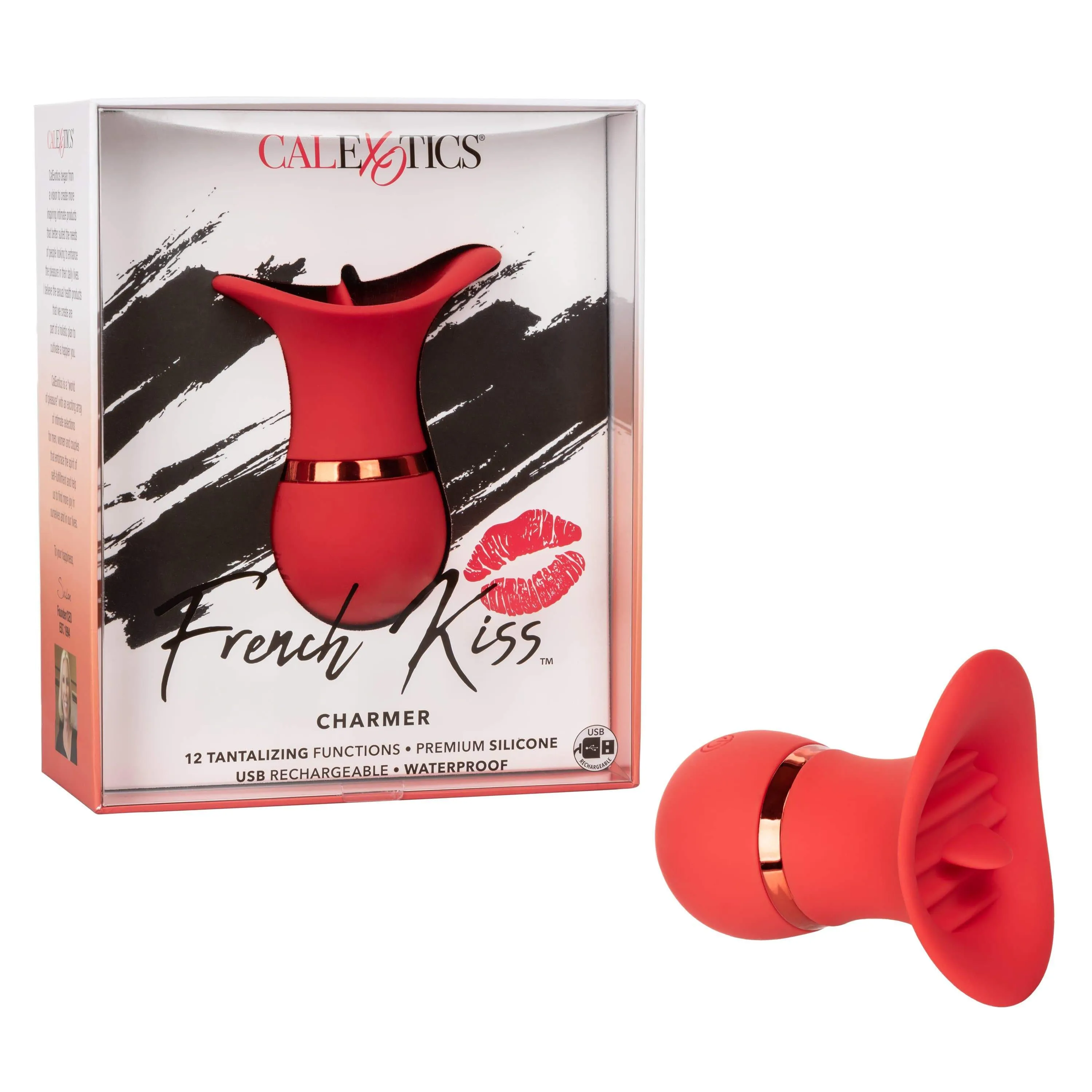 California Exotics - French Kiss Charmer Clit Massager (Red)