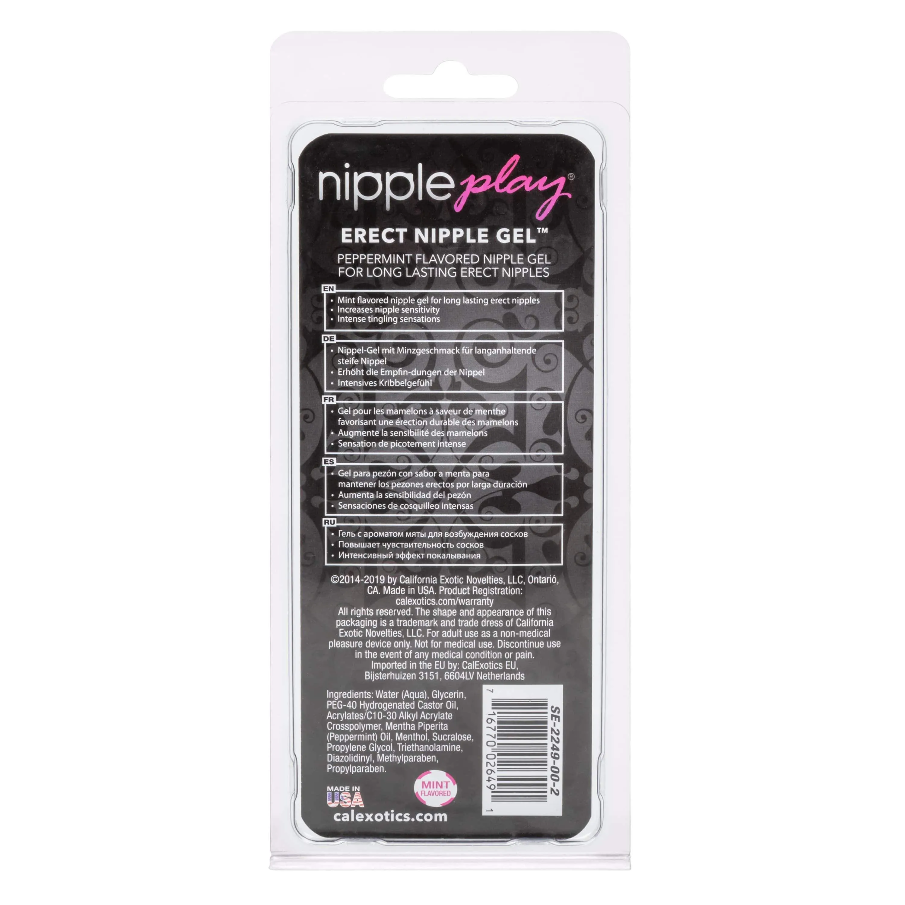 California Exotics - Nipple Play Mint Flavored Erect Nipple Arousal Gel 15ml