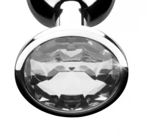 Clear Gem Anal Plug - Large