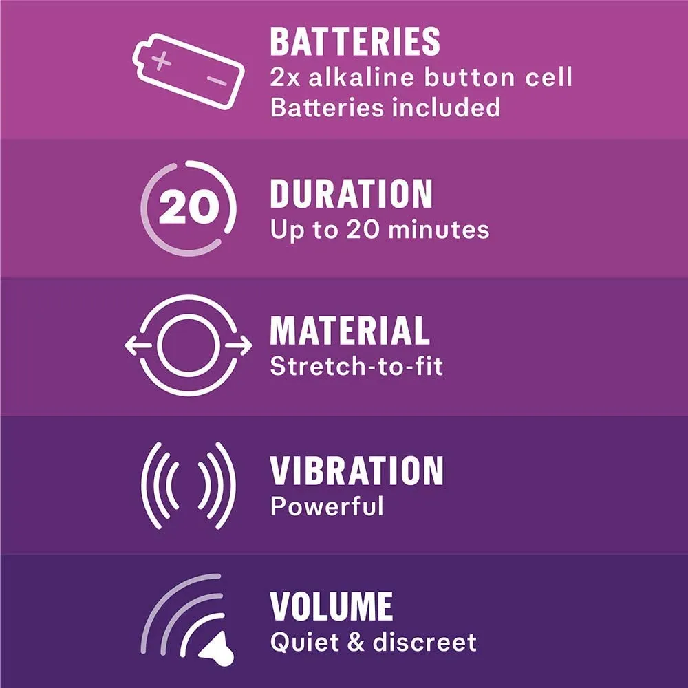 Durex Play Intense Vibrating Cock Ring Couples Penis Clitoral Stimulator Sex Toy