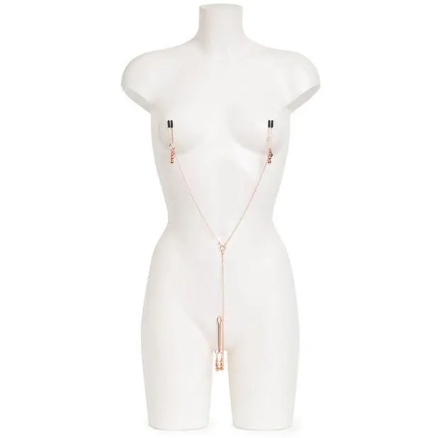 Fifty Shades Freed - All Sensation Nipple & Clitoral Chain (Gold)