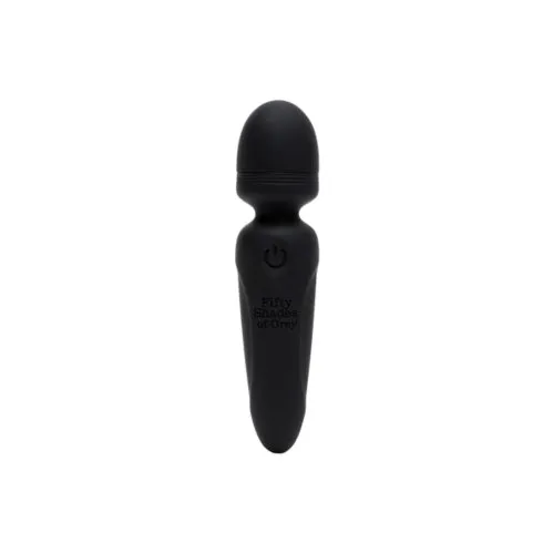 Fifty Shades of Grey Sensation Rechargeable Mini Wand Vibrator Black