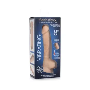Fleshstixxx Vibrating Rechargeable Dong 8 In. Light