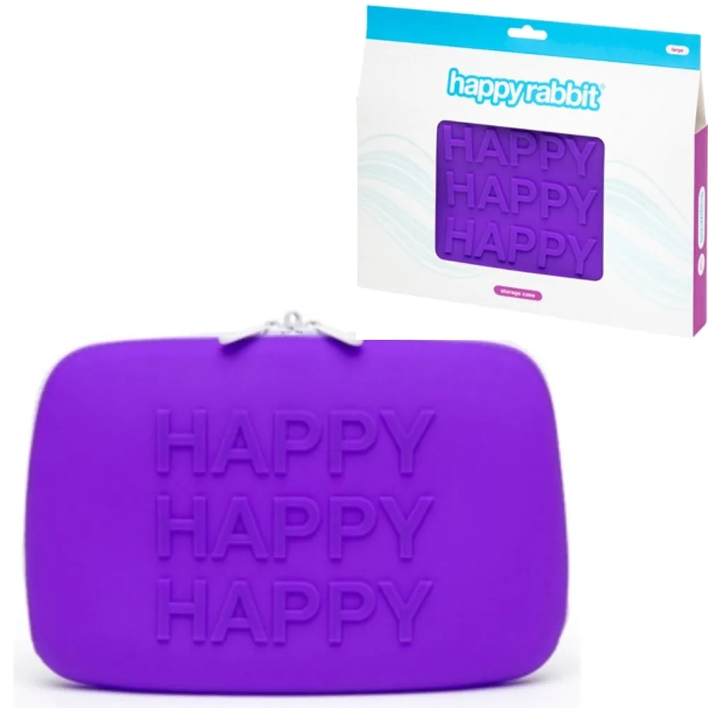Happy Rabbit HAPPY Large Silicone Zip Storage Case