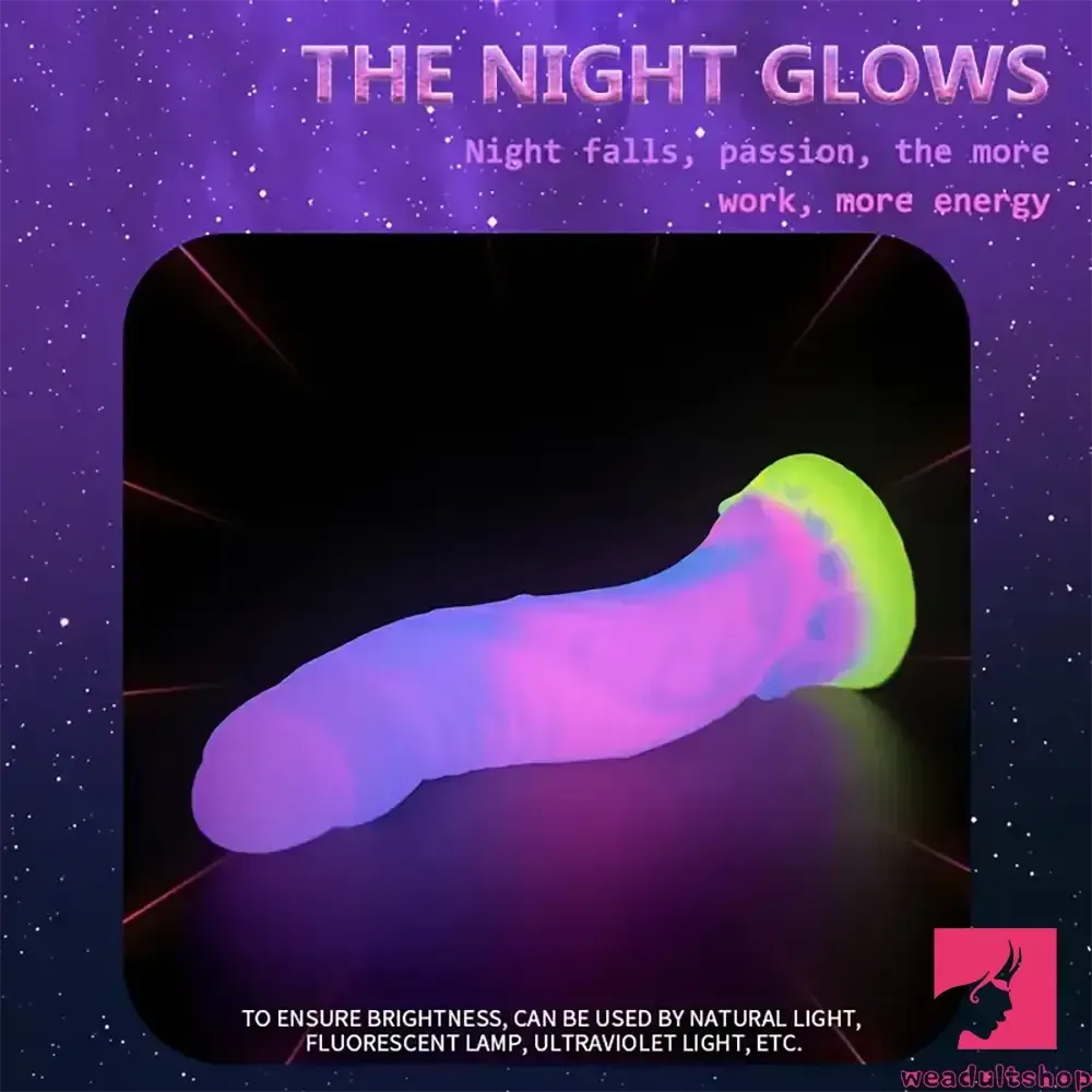 High-Quality Night-Glowing Liquid Silicone Odd Monster Dildo