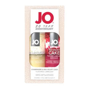 JO 20th Anniversary Water-Based Flavored Lubricant 2-Piece Gift Set