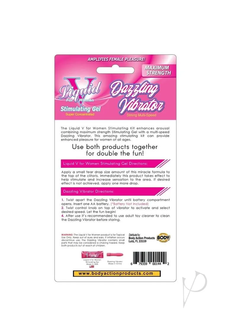 Liquid V Dazzling Vibrator Kit