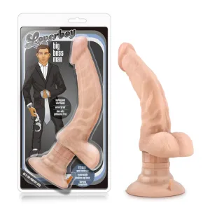 Loverboy The Boss Man Realistic 10.25 in. Vibrating Dildo with Balls Beige