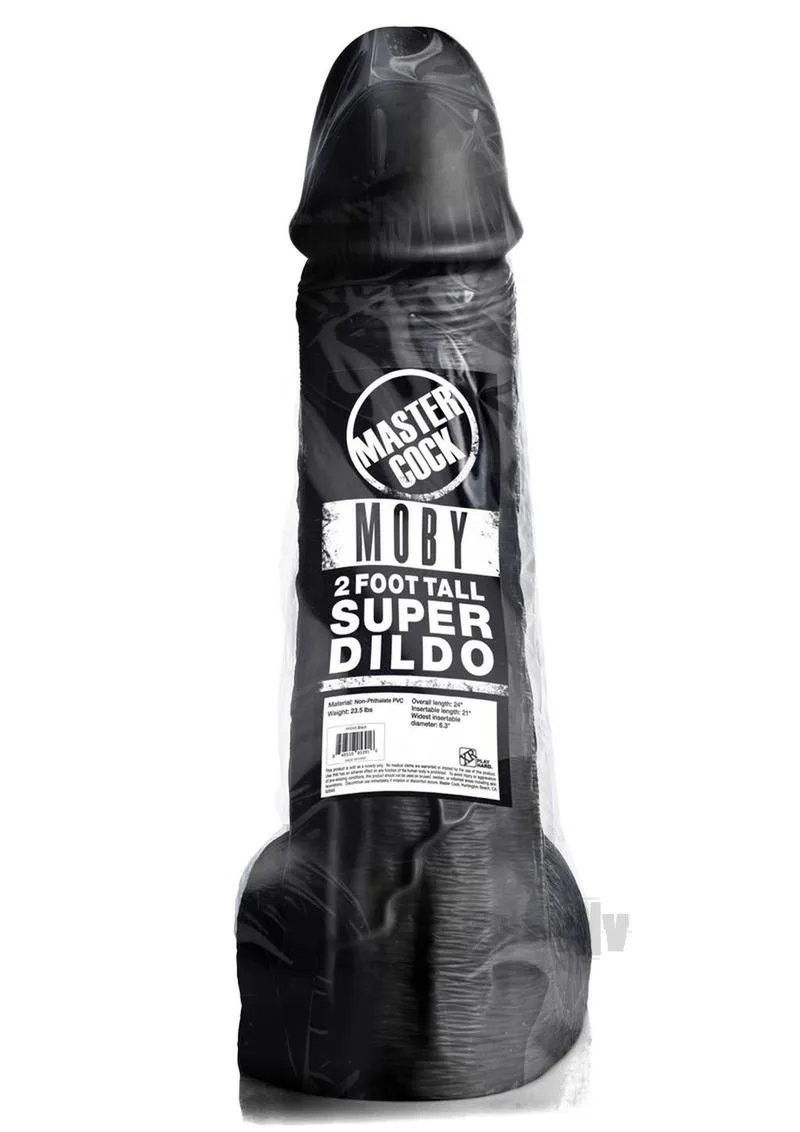 Master Cock Moby Super Dildo 2` Blk