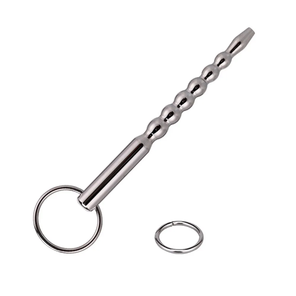 Men Penis Plug Urethra Sounds Glans Training Cum Stopper With Ring