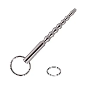 Men Penis Plug Urethra Sounds Glans Training Cum Stopper With Ring