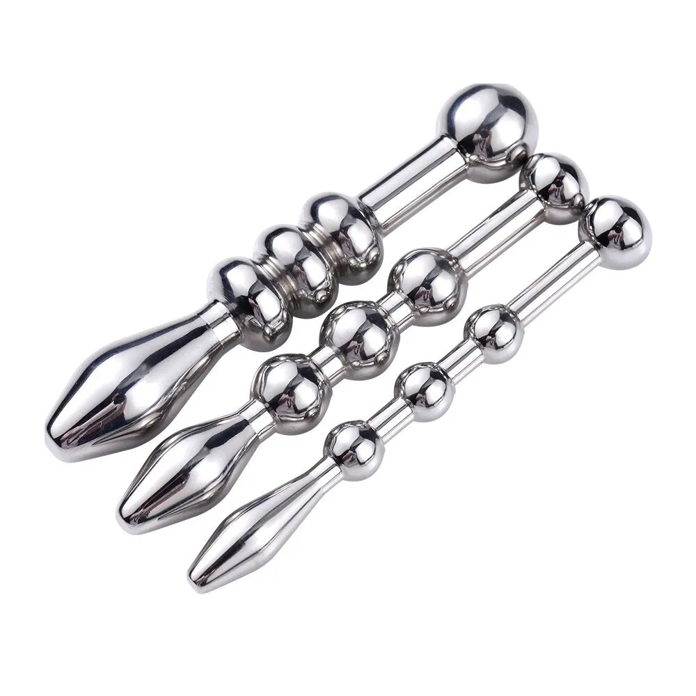 Metal Urethral Sounding Delay Ejaculation Penis Plug Cum Stopper