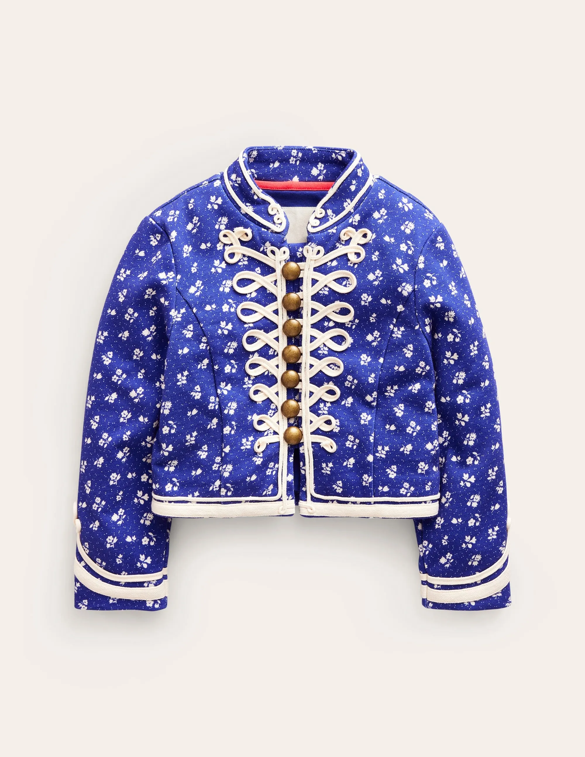 Military Jacket-Indigo Sprig Floral