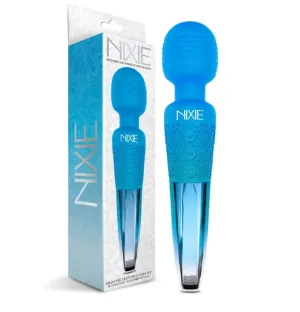NIXIE  Rechargeable Wand Massager. Blue Ombre Metallic