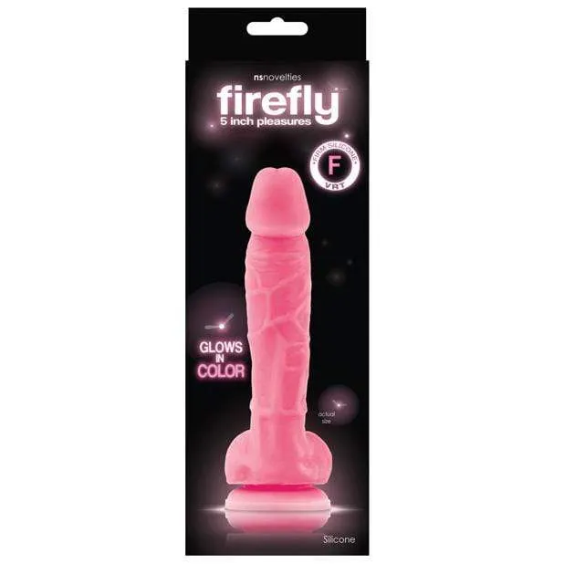 NS Novelties - Firefly Silicone Glowing Dildo 5 (Pink)