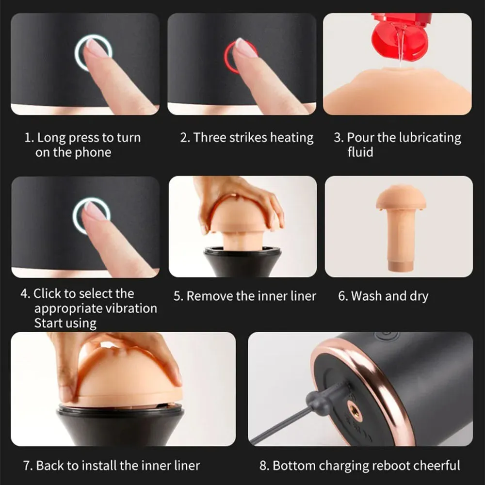 Otouch Inscup 1 Heating Vibrating Male Masturbator AUTO Pocket Pussy Sex Toy