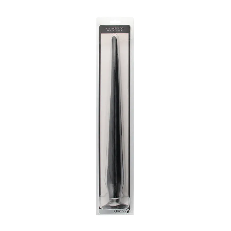 Ouch! Ass 19.5 in. Spike Dildo Black