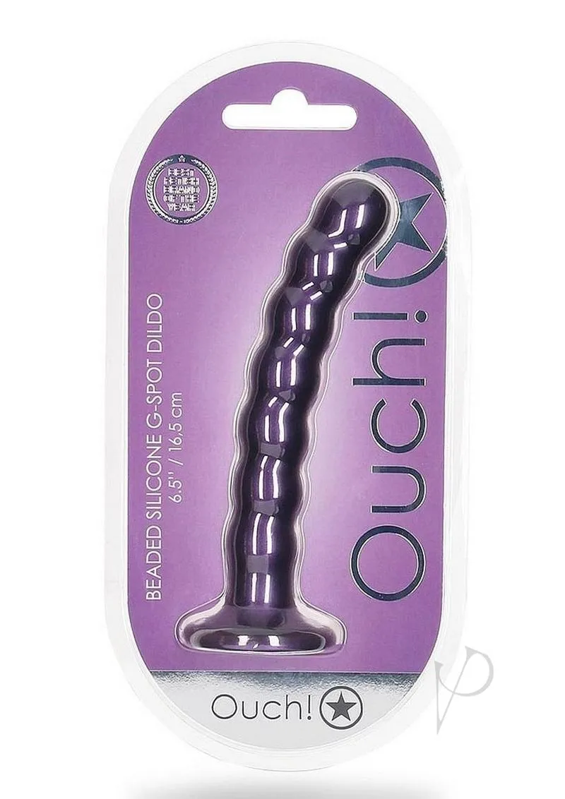 Ouch Beaded Gspot Dildo 6.5 Prp