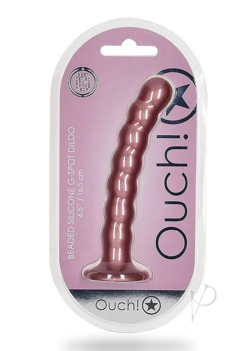 Ouch Beaded Gspot Dildo 6.5 Ros