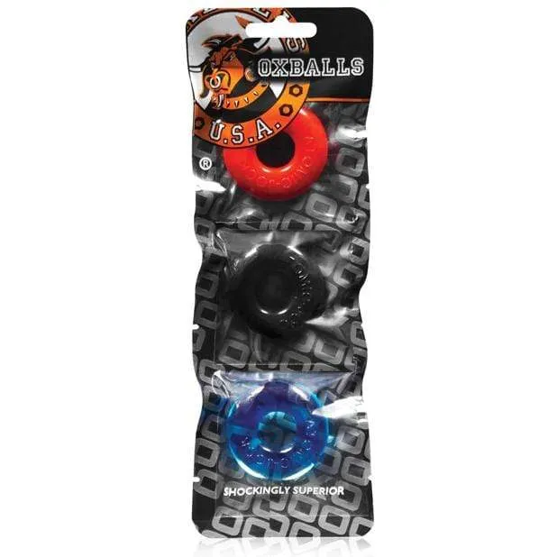 Oxballs - Ringer Donut Cock Ring Set Pack of 3 (Multi Colour)