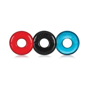 Oxballs - Ringer Donut Cock Ring Set Pack of 3 (Multi Colour)