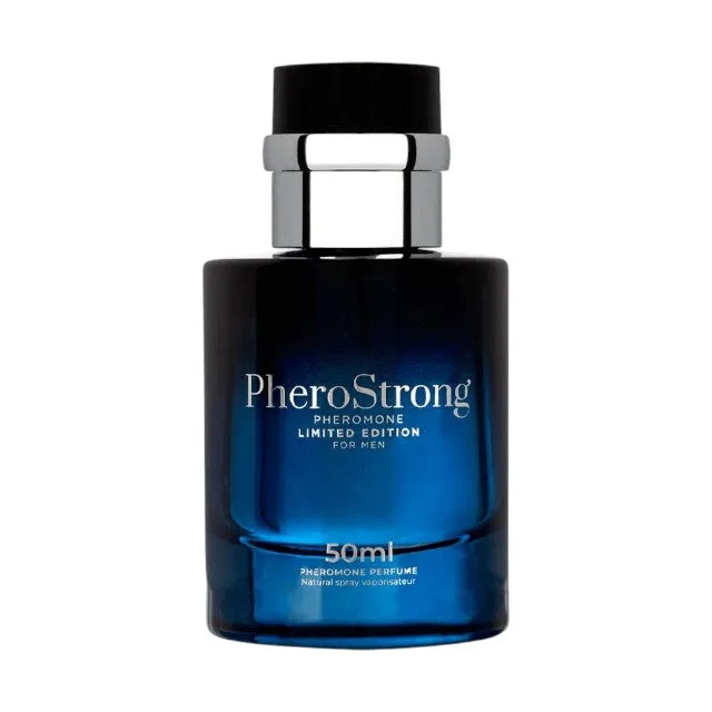 Parfum cu feromoni PHEROSTRONG Limited Edition. pentru bărbați. cu note de vanilie. lămâie și lemn de santal. 50 ml