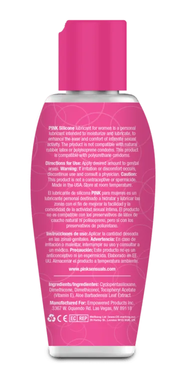 Pink - Silicone Lubricant for Women