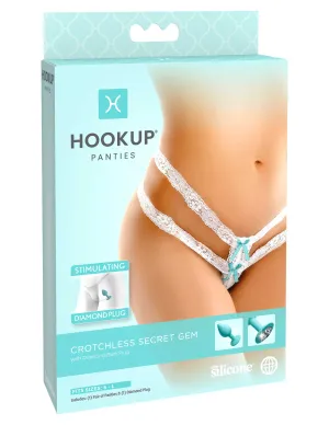Pipedream Products Hookup Panties Crotchless Secret Gem