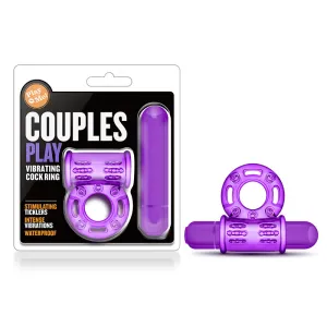Play with Me Couples Play Vibrating Cockring Purple