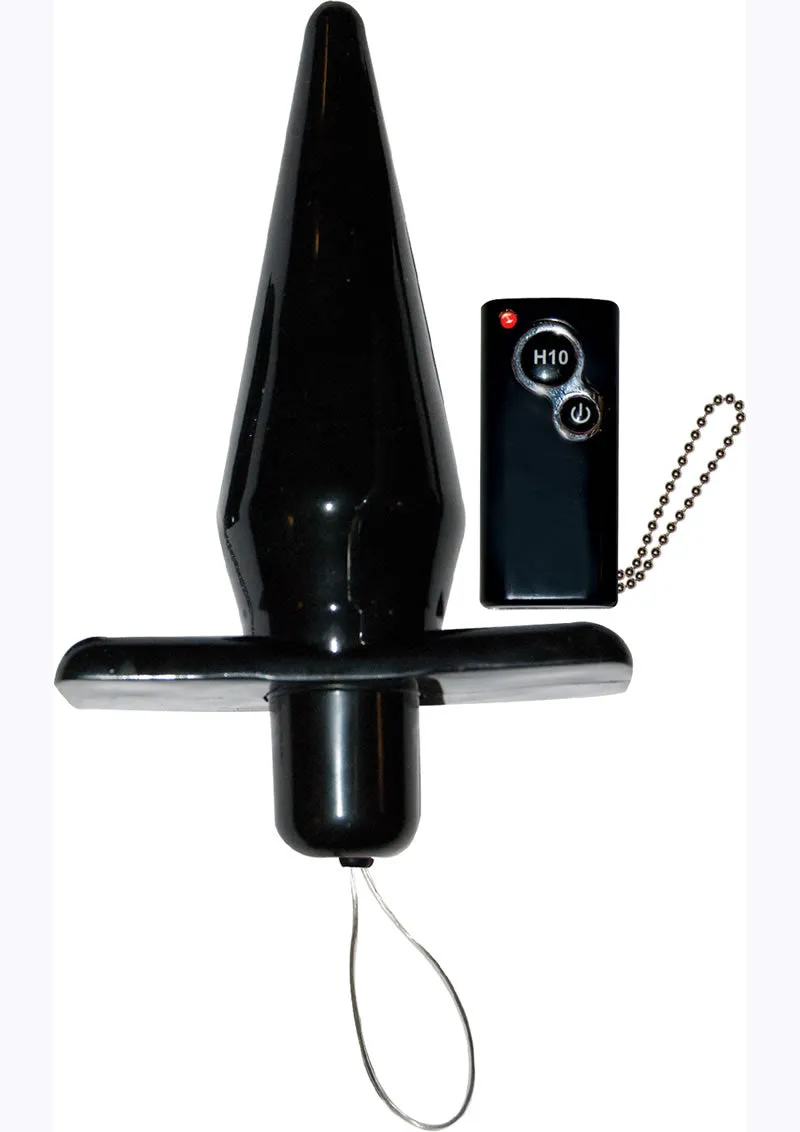Power Butt Plug W/remote - Black