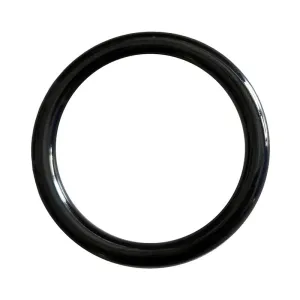 Rouge Stainless Steel Round Cock Ring 45mm Black