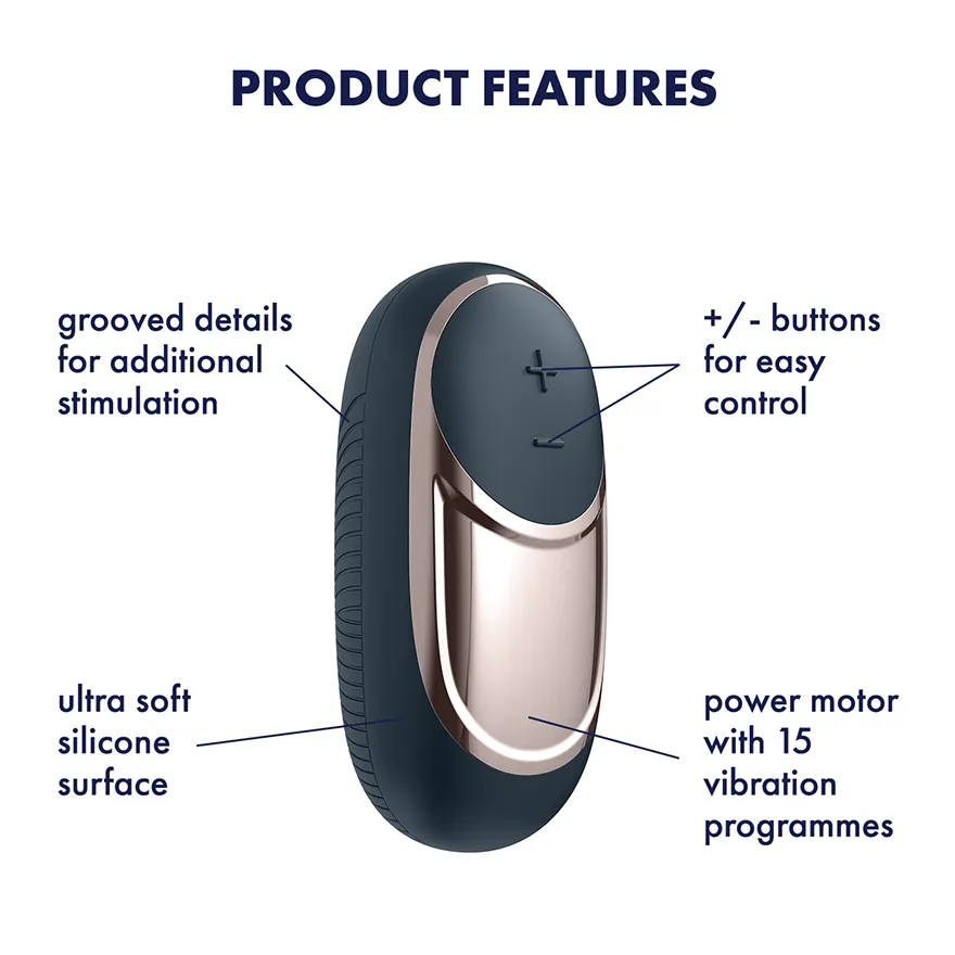 Satisfyer - Dark Desire Lay On Vibrator (Black)