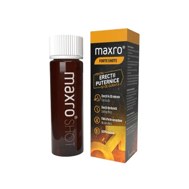 Set 5 afrodisiace shot MAXRO Forte Shots. pentru erecții puternice și de durată. potență. creșterea performanțelor sexuale. 5 x 10 ml