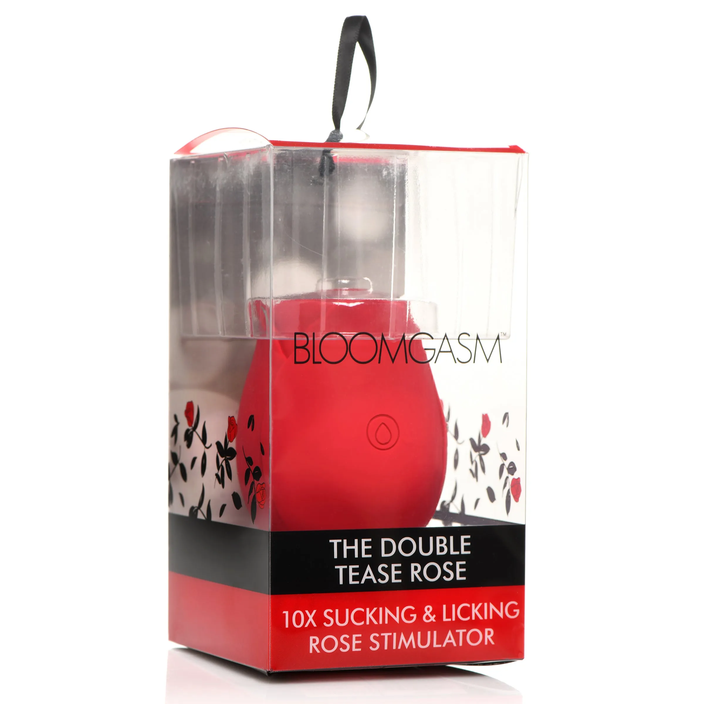 The Double Tease Rose Sucking And Licking Silicone Stimulator