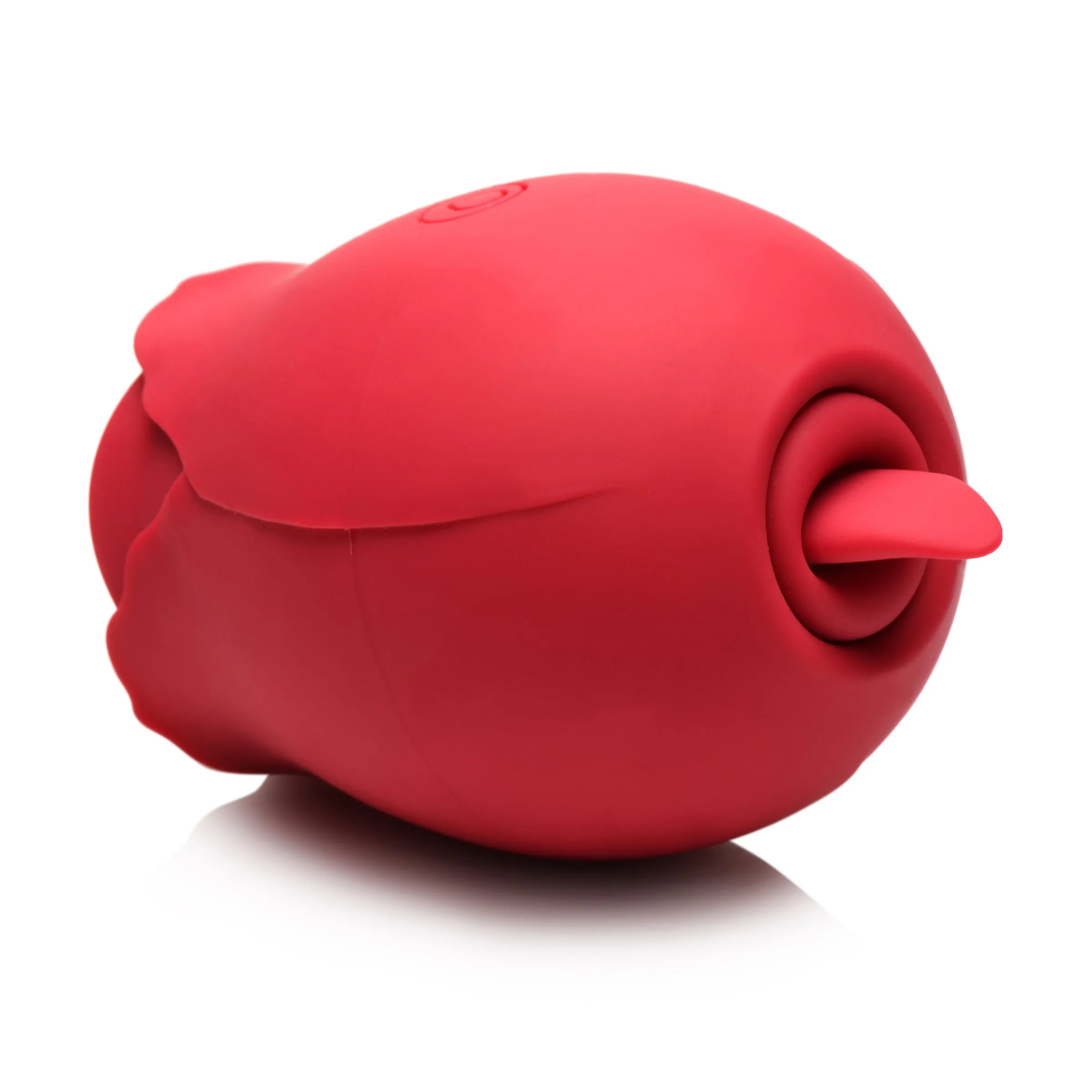 The Double Tease Rose Sucking And Licking Silicone Stimulator