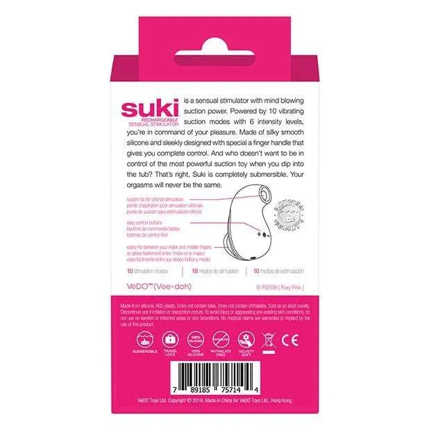 VeDO - Suki Rechargeable Sensual Vibrating Clitoral Air Stimulator