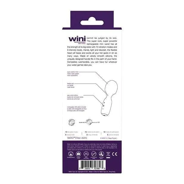VeDO - Wini Rechargeable Mini Wand Massager