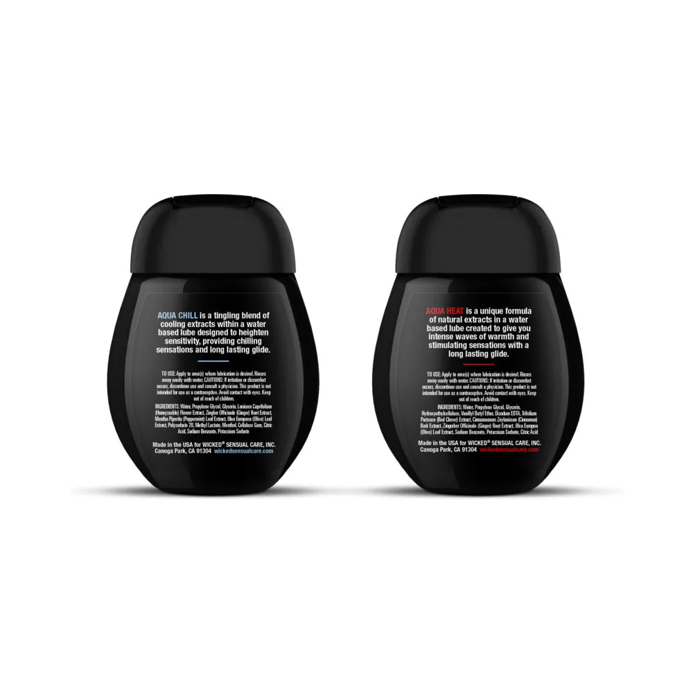 Wicked Sensual Care Sensation Kit Cooling and Warming Intimate Lubricants 1.5 oz.